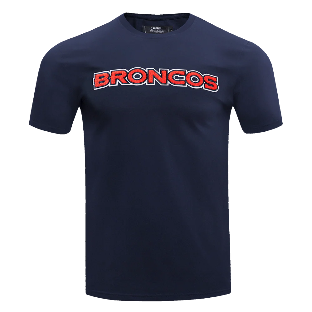 NFL DENVER BRONCOS CLASSIC CHENILLE MEN'S TEE (MIDNIGHT NAVY)
