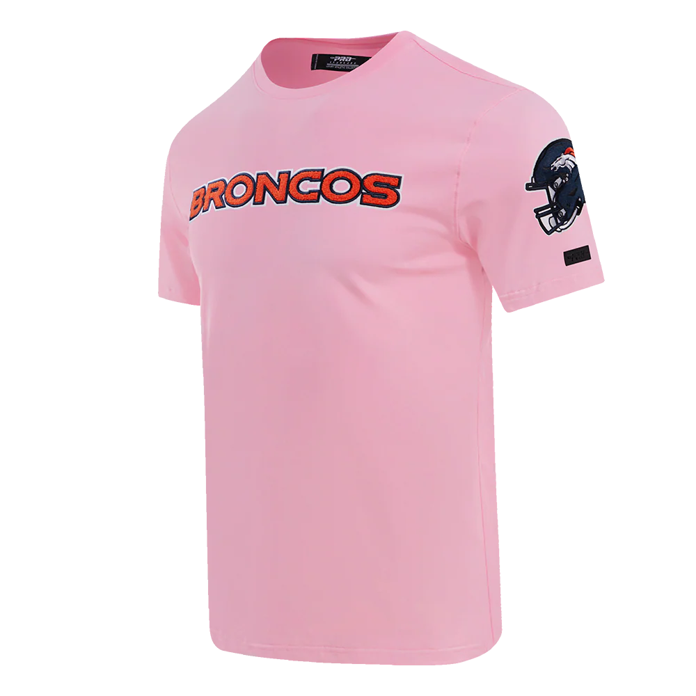 NFL DENVER BRONCOS CLASSIC CHENILLE SINGLE JERSEY TEE (PINK) - Image 2