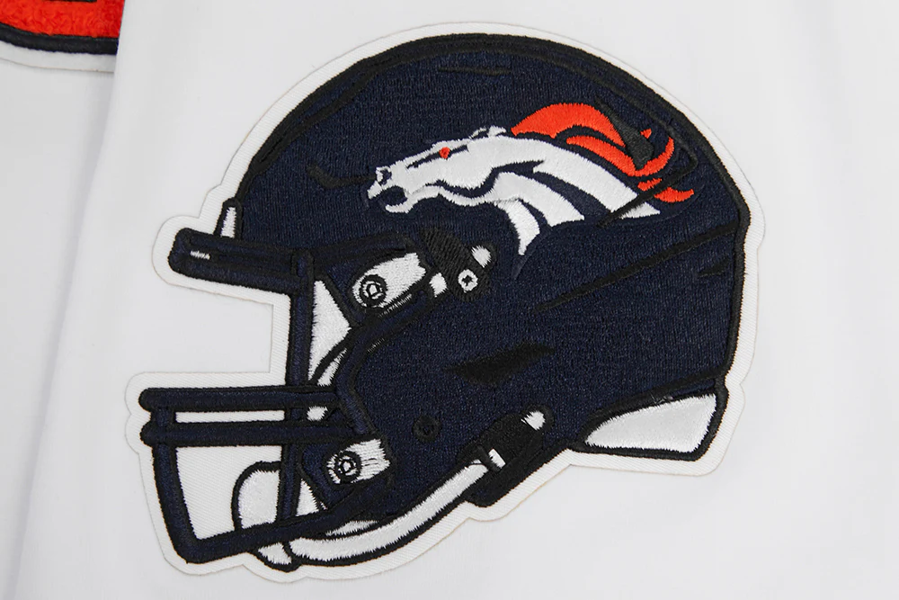NFL DENVER BRONCOS CLASSIC CHENILLE SINGLE JERSEY TEE (WHITE) - Image 7