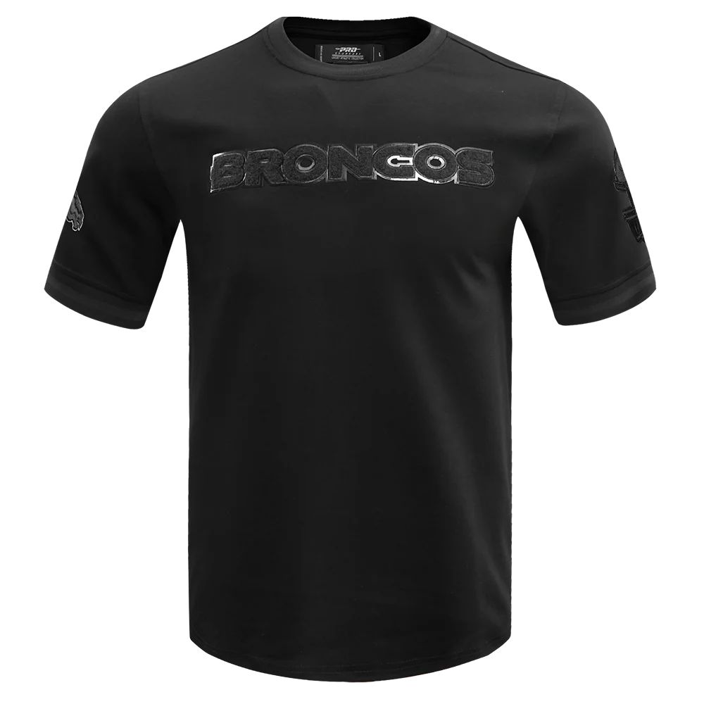 NFL DENVER BRONCOS TRIPLE BLACK TEE (TRIPLE BLACK)