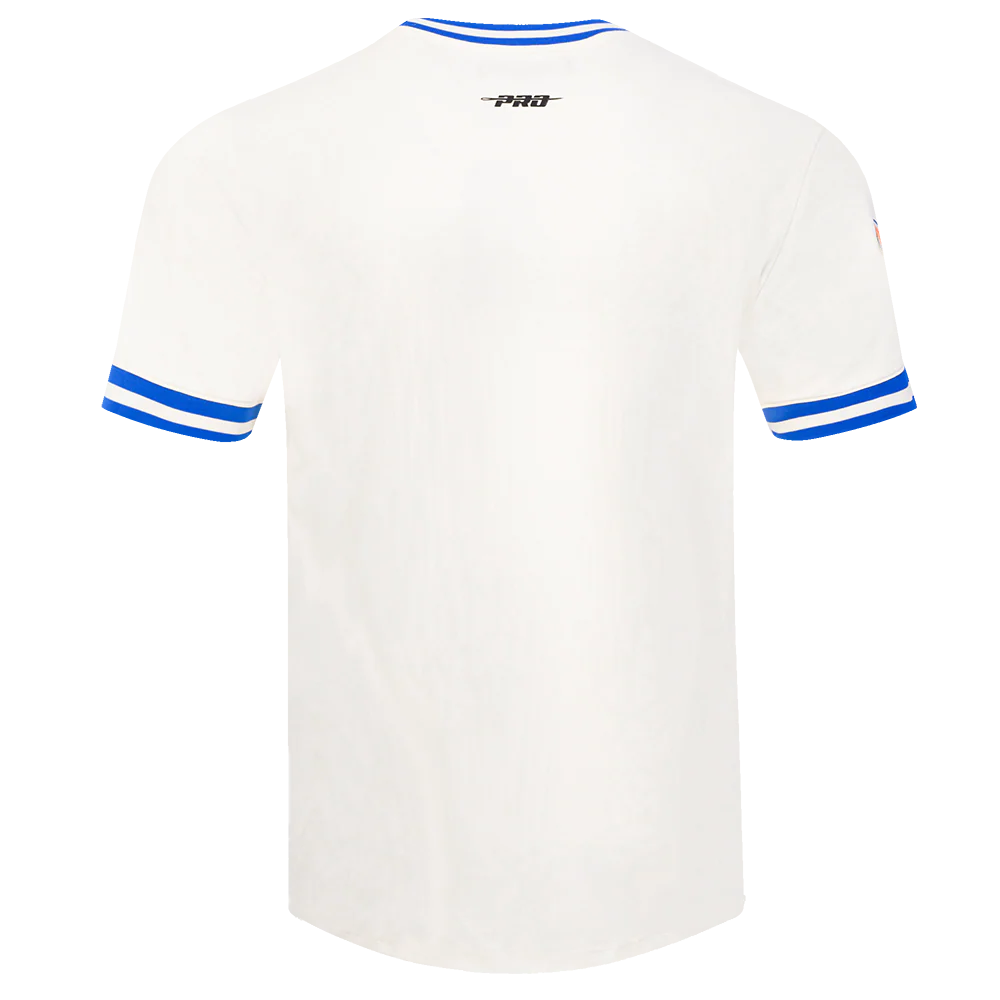 NFL DENVER BRONCOS RETRO CLASSIC MEN'S TEE (EGGSHELL/ ROYAL BLUE) - Image 3
