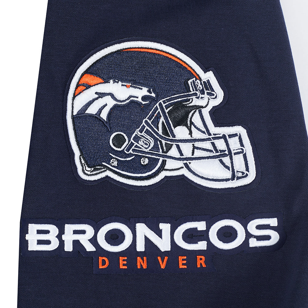 NFL DENVER BRONCOS CLASSIC CHENILLE MEN'S PULLOVER HOODIE (MIDNIGHT NAVY) - Image 7