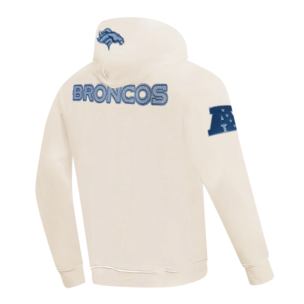 NFL DENVER BRONCOS VARSITY BLUES PO HOODIE (LINEN) - Image 12
