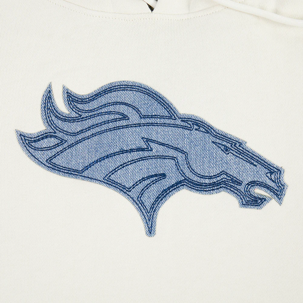 NFL DENVER BRONCOS VARSITY BLUES PO HOODIE (LINEN) - Image 15