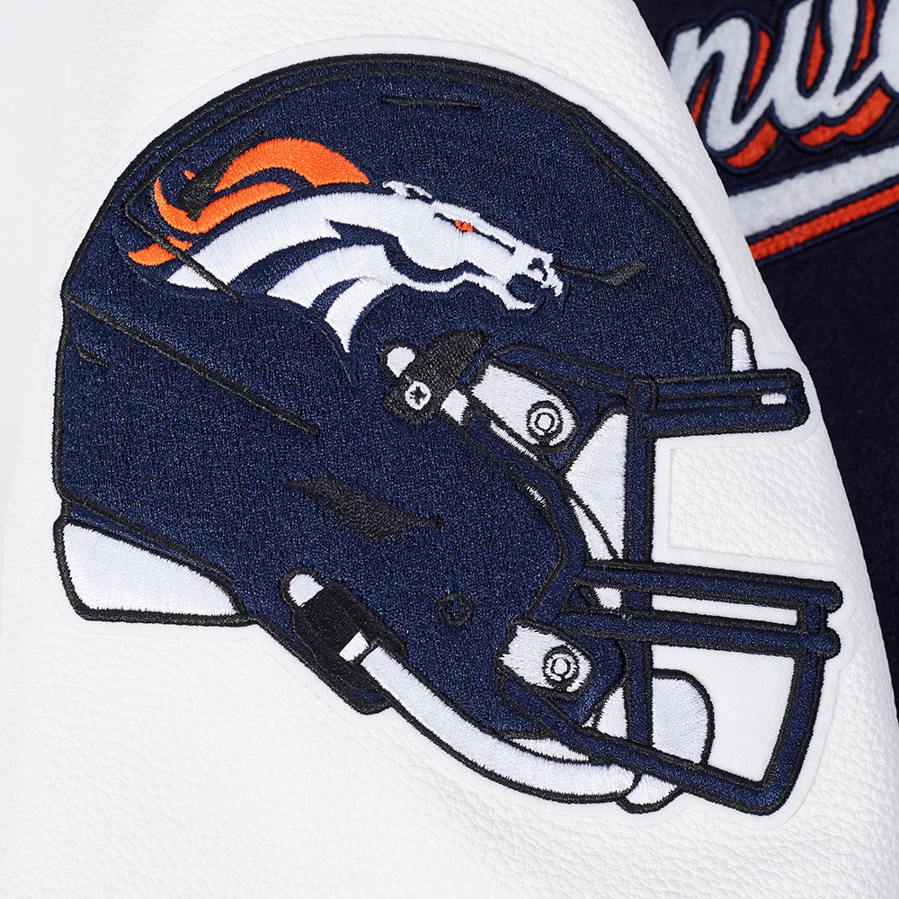 NFL DENVER BRONCOS SCRIPT TAIL MEN'S RIB WOOL VARSITY (MIDNIGHT NAVY/ORANGE/MIDNIGHT NAVY) - Image 18