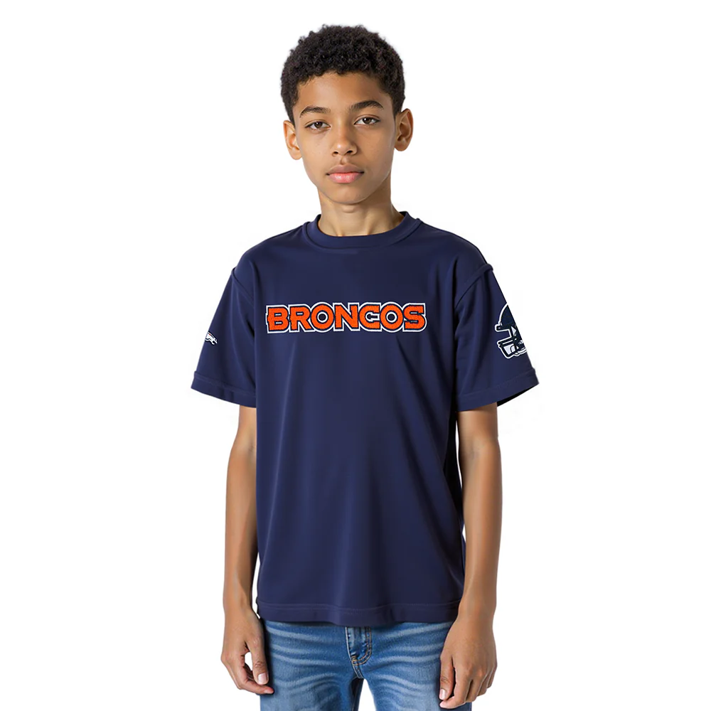 NFL DENVER BRONCOS CLASSIC BIG BOY'S SJ TEE (MIDNIGHT NAVY)