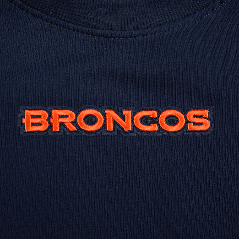 NFL DENVER BRONCOS WINGSPAN WOMEN'S FLC CREWNECK (MIDNIGHT NAVY) - Image 11