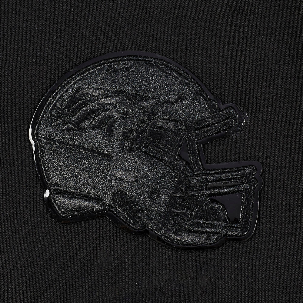 NFL DENVER BRONCOS TRIPLE BLACK WOMEN'S FLEECE PULLOVER HOODIE (TRIPLE BLACK WOMEN'S) - Image 6