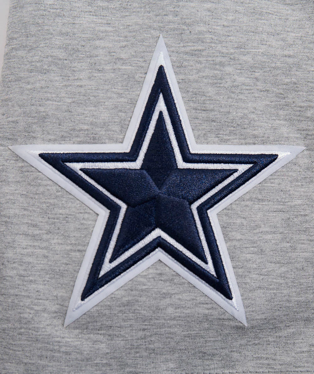 NFL DALLAS COWBOYS SCRIPT TAIL MEN'S TEE (HEATHER GREY) - Image 5