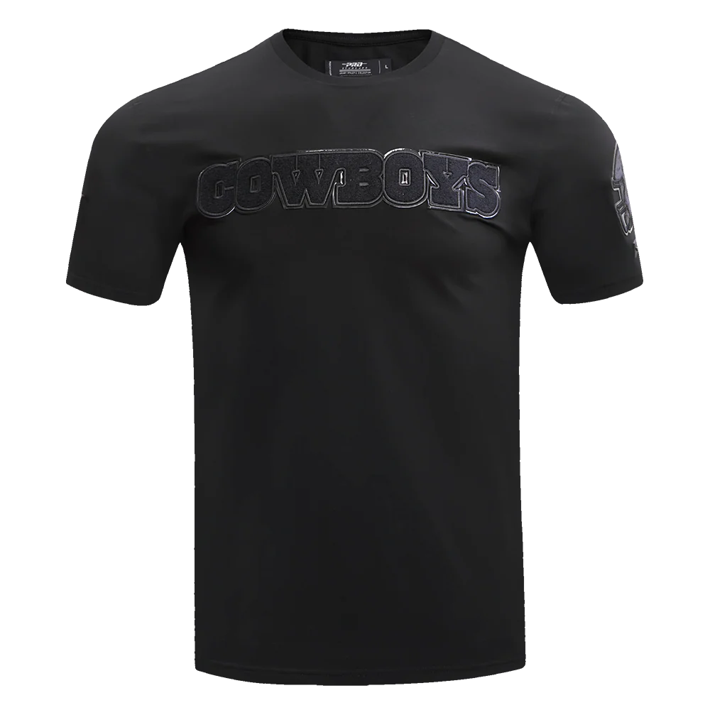 NFL DALLAS COWBOYS TRIPLE BLACK MEN'S TEE (BLACK)
