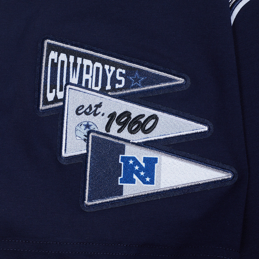 NFL DALLAS COWBOYS TEAM PENNANTS MEN'S TEE (MIDNIGHT NAVY) - Image 5