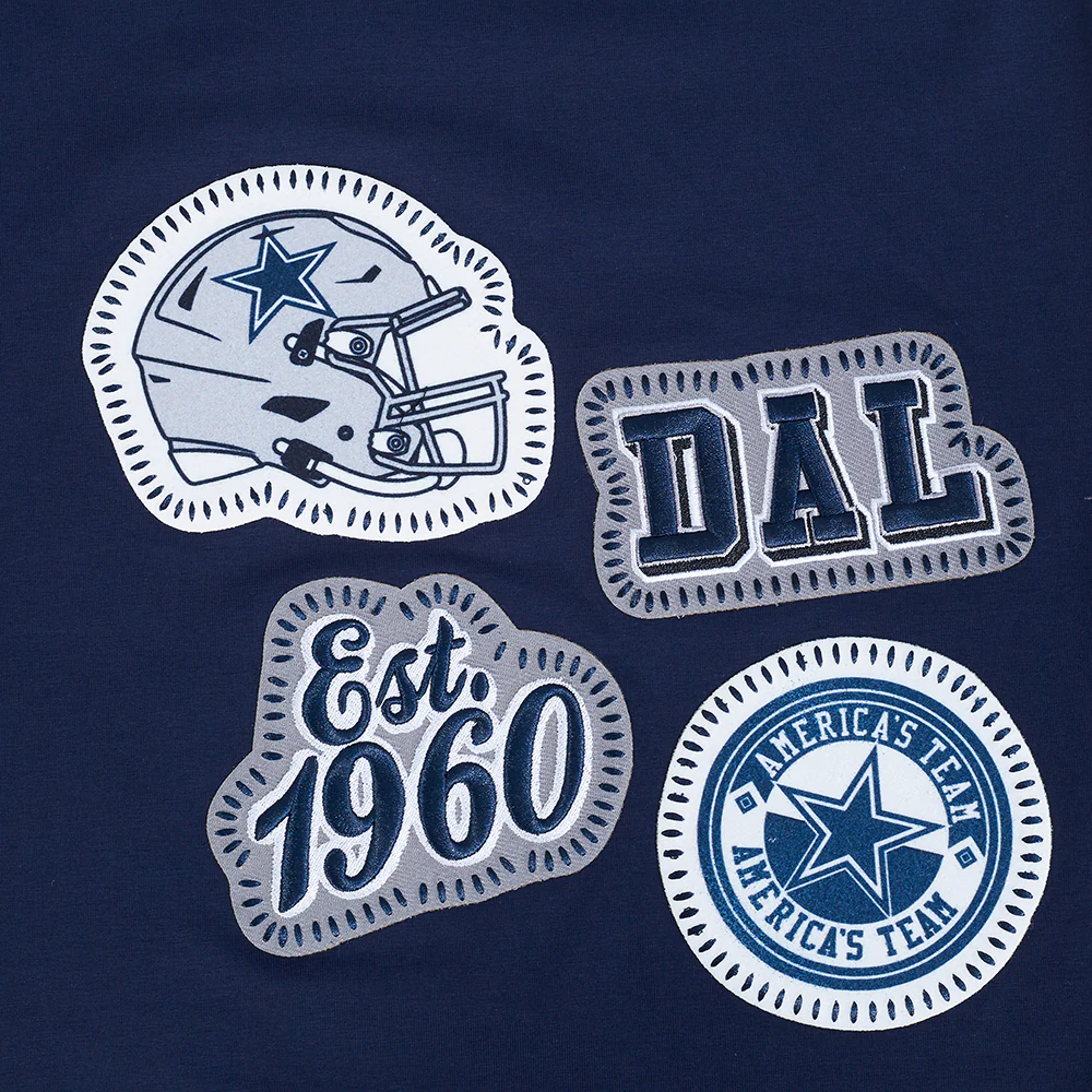 NFL DALLAS COWBOYS DIY PICK STITCH MEN'S SINGLE JERSEY TEE (MIDNIGHT NAVY) - Image 8