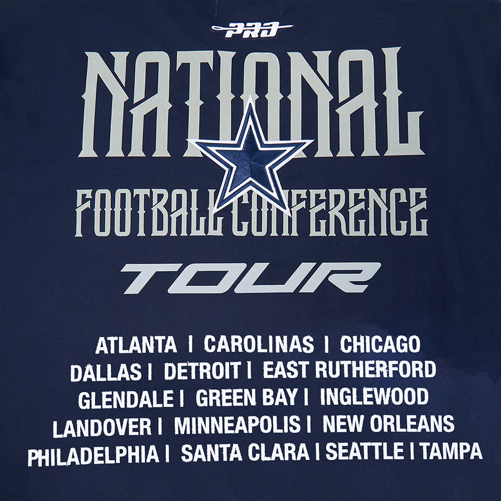 NFL DALLAS COWBOYS CITY TOUR 2.0 MEN'S COTTON JERSEY DROP SHOULDER TEE (MIDNIGHT NAVY) - Image 5