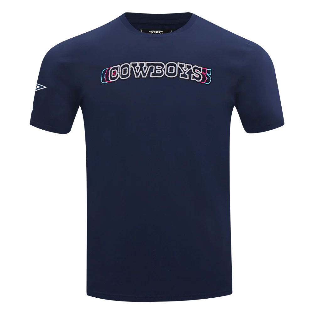 NFL DALLAS COWBOYS ECHO LOGO MEN'S SINGLE JERSEY TEE (MIDNIGHT NAVY)