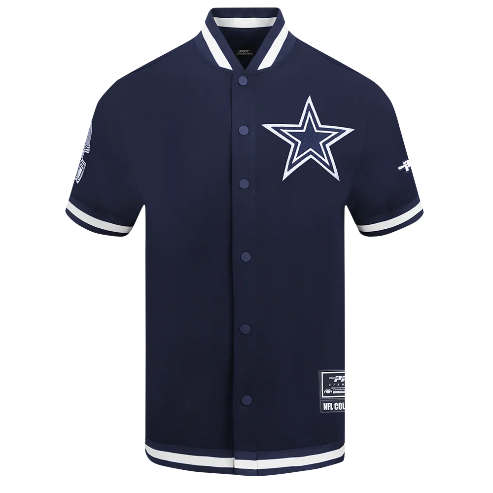 NFL DALLAS COWBOYS SOUVENIR MEN'S WARM UP JACKET (MIDNIGHT NAVY)