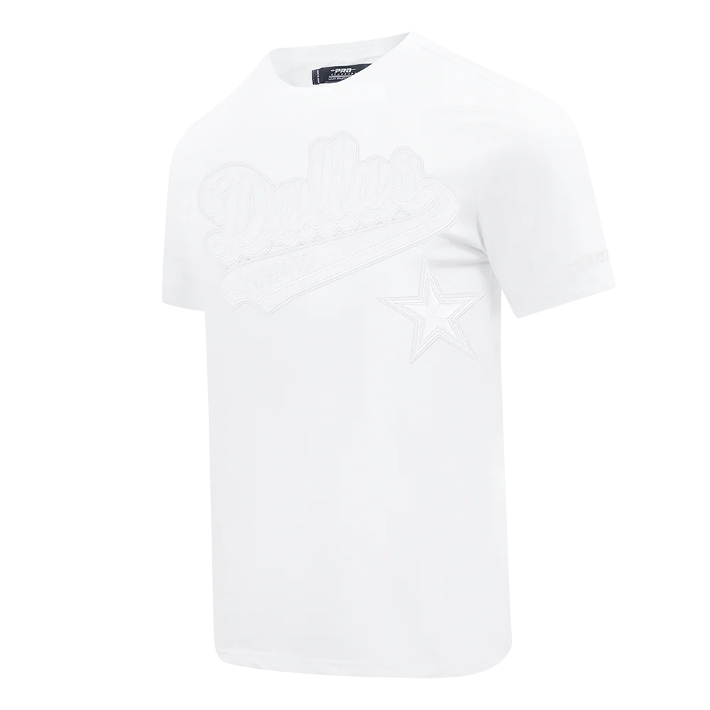 NFL DALLAS COWBOYS WHITE OUT MEN'S SINGLE JERSEY TEE (WHITE) - Image 2