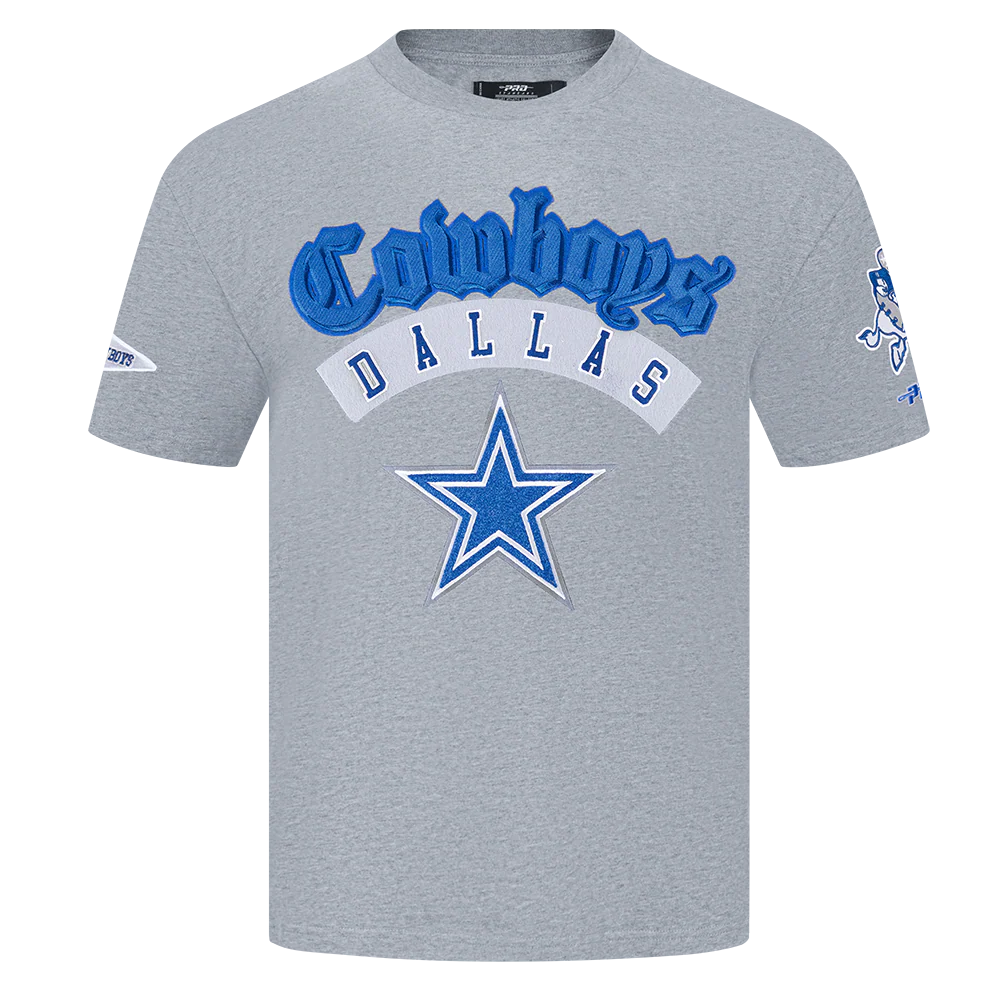 NFL DALLAS COWBOYS BEST OF MEN'S CJ DROP SHOULDER TEE (DARK HEATHER GRAY) - Image 3