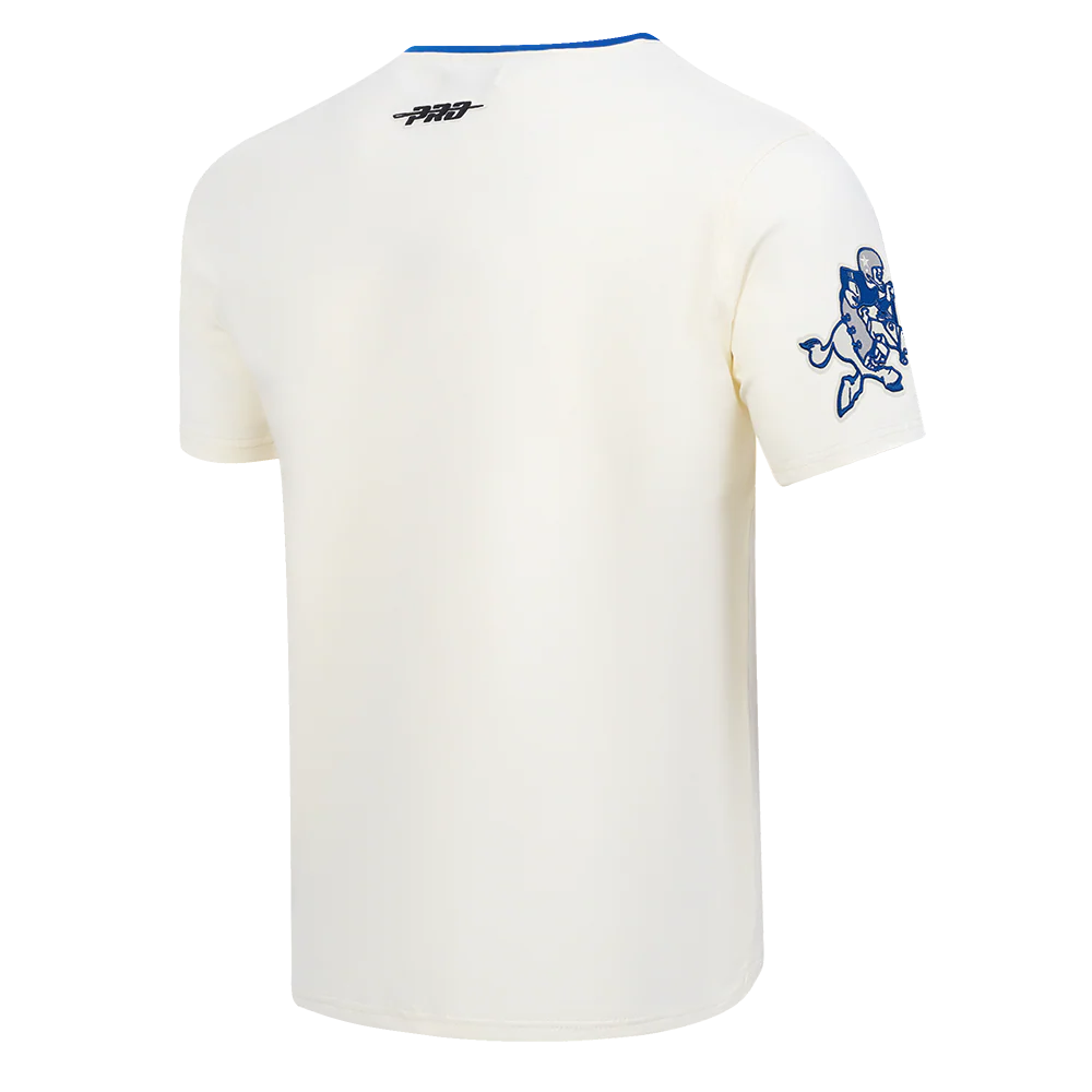 NFL DALLAS COWBOYS MODERN ORIGINALS MEN'S RINGER TEE (EGGSHELL/DODGER BLUE) - Image 4