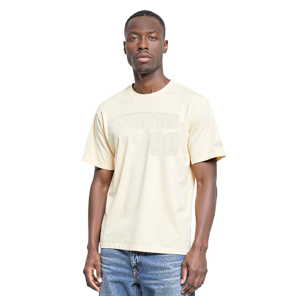 NFL DALLAS COWBOYS CEE DEE LAMB #88 NEUTRAL MEN'S CJ DROP SHOULDER T (EGGSHELL)