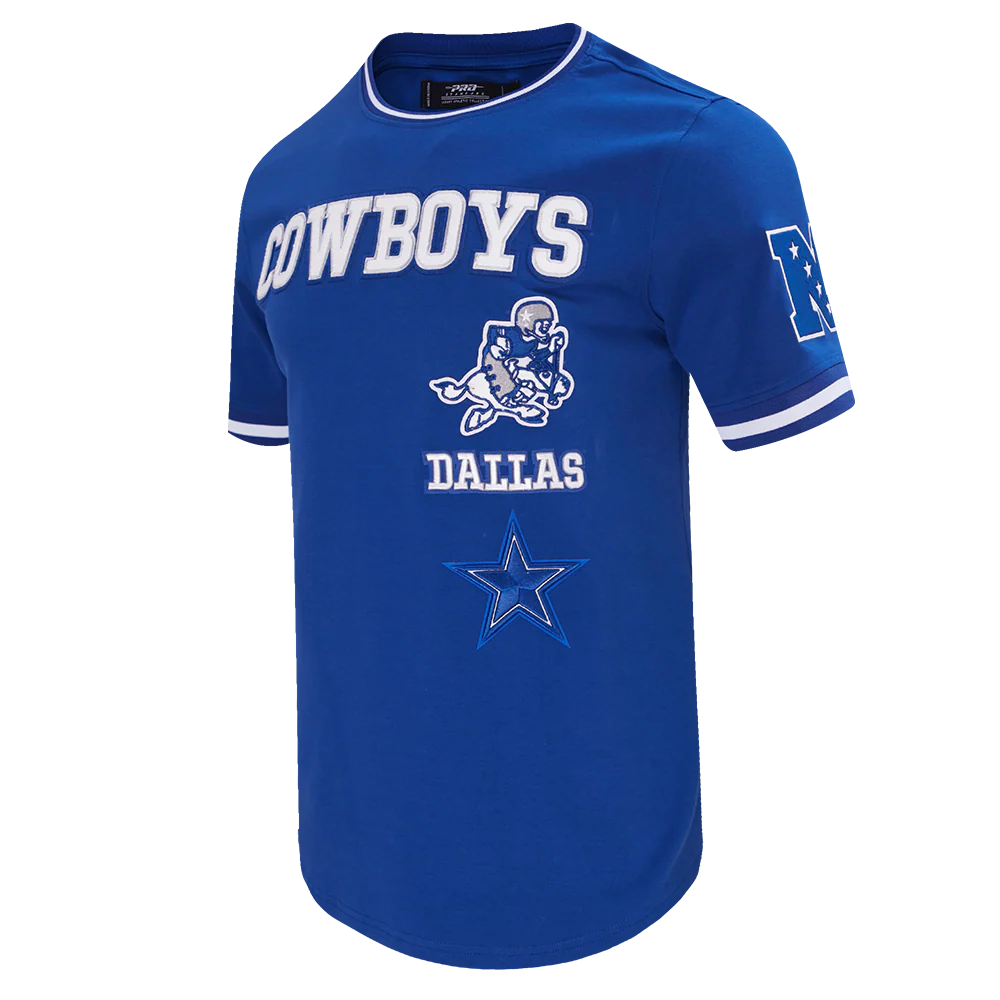 NFL DALLAS COWBOYS RETRO CLASSIC MEN'S TEE (DODGER BLUE) - Image 2
