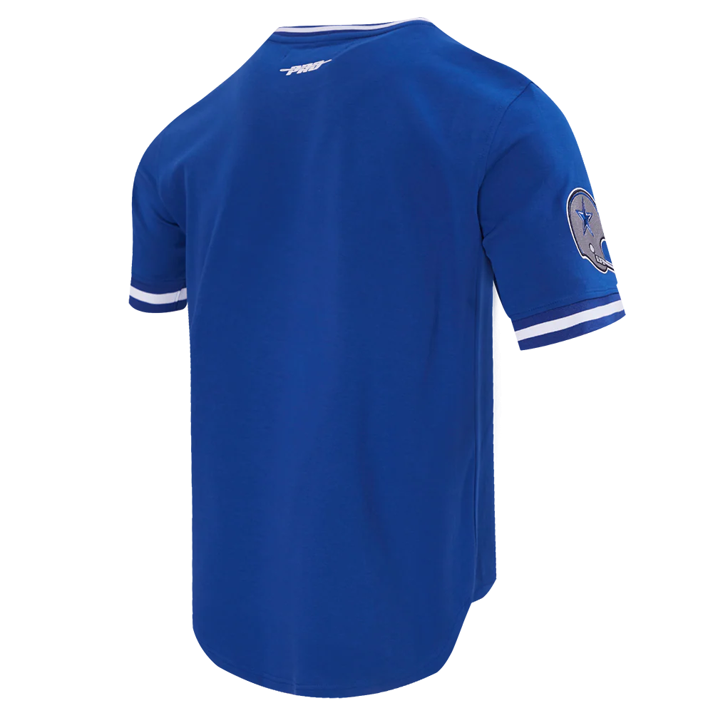 NFL DALLAS COWBOYS RETRO CLASSIC MEN'S TEE (DODGER BLUE) - Image 3