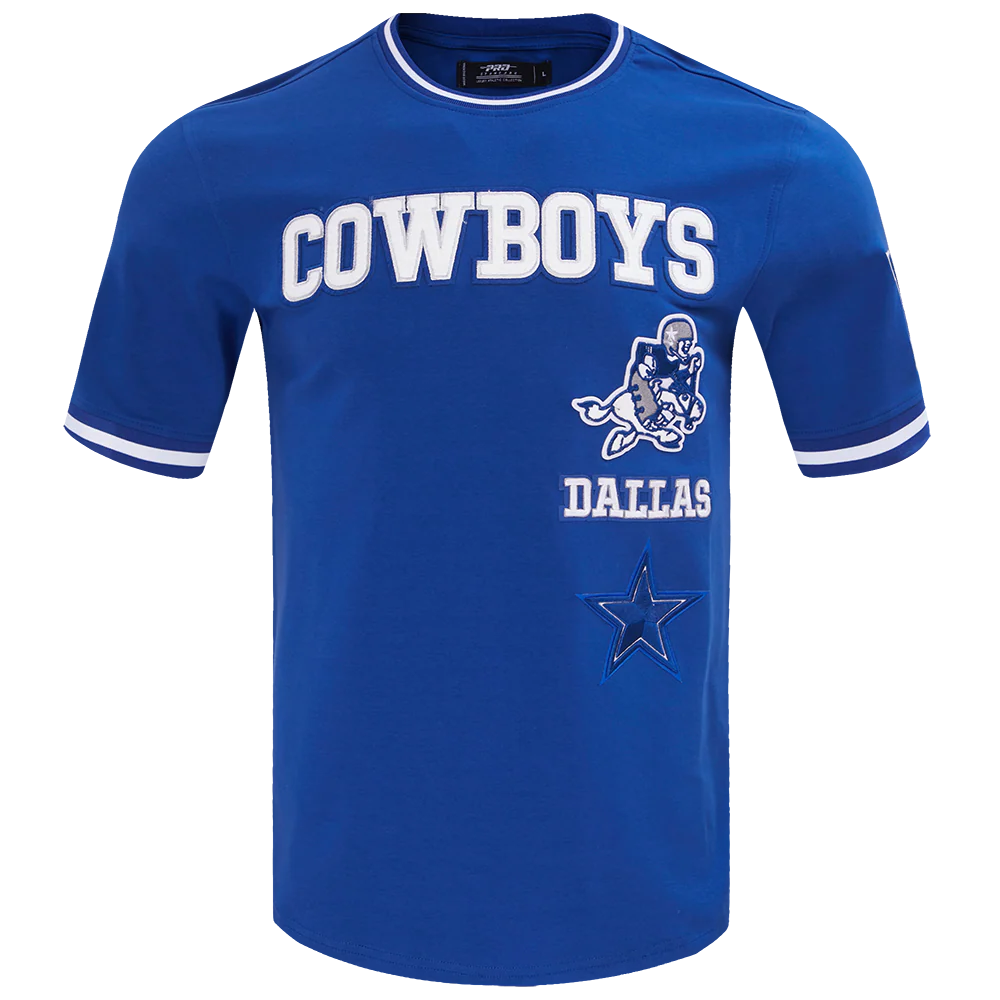 NFL DALLAS COWBOYS RETRO CLASSIC MEN'S TEE (DODGER BLUE) - Image 8