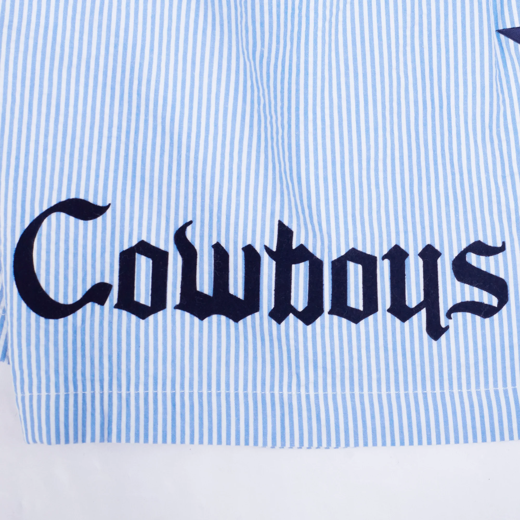 NFL DALLAS COWBOYS COUNTRY CLUB MEN'S SEERSUCKER SHORT (SEERSUCKER BLUE) - Image 5