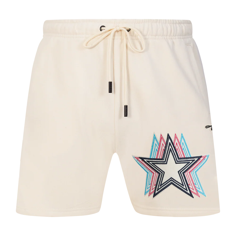 NFL DALLAS COWBOYS ECHO LOGO MEN'S FLEECE SHORT (EGGSHELL) - Image 2