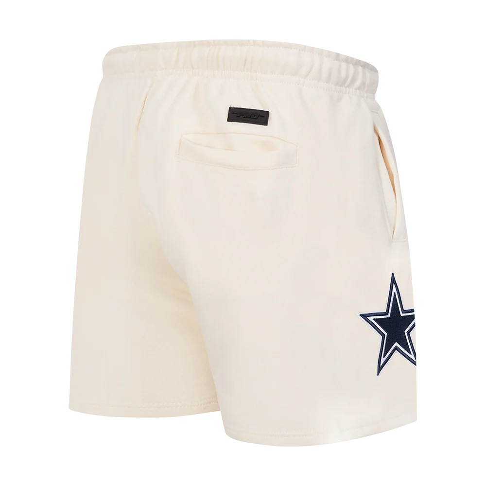 NFL DALLAS COWBOYS ECHO LOGO MEN'S FLEECE SHORT (EGGSHELL) - Image 3