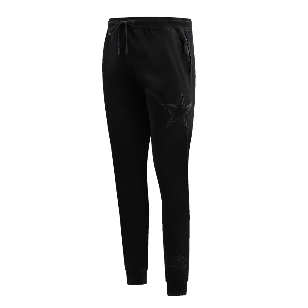 NFL DALLAS COWBOYS TRIPLE BLACK MEN'S JOGGER (BLACK)