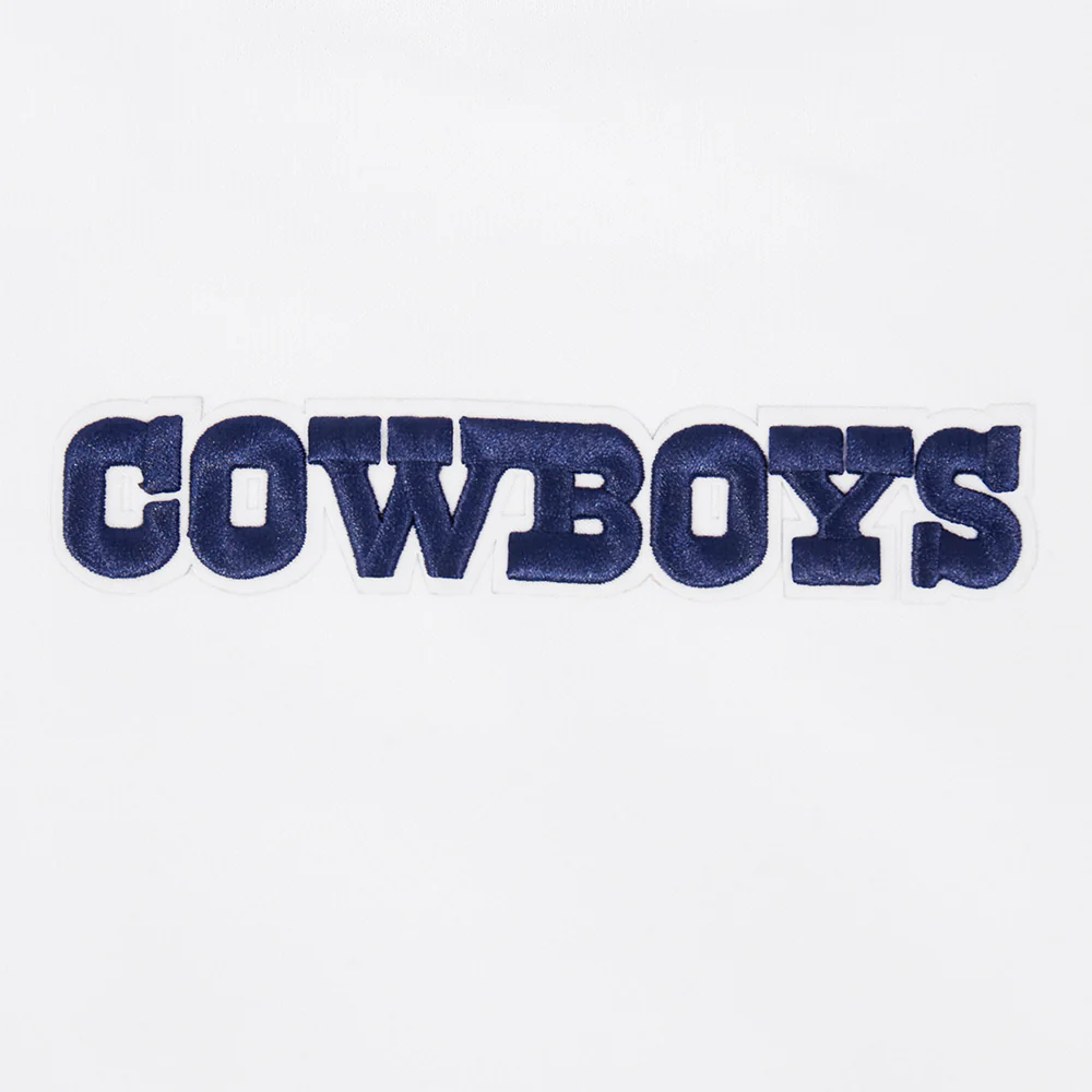 NFL DALLAS COWBOYS WINGSPAN MEN'S DROP SHOULDER FLC PO HOODIE (WHITE) - Image 6