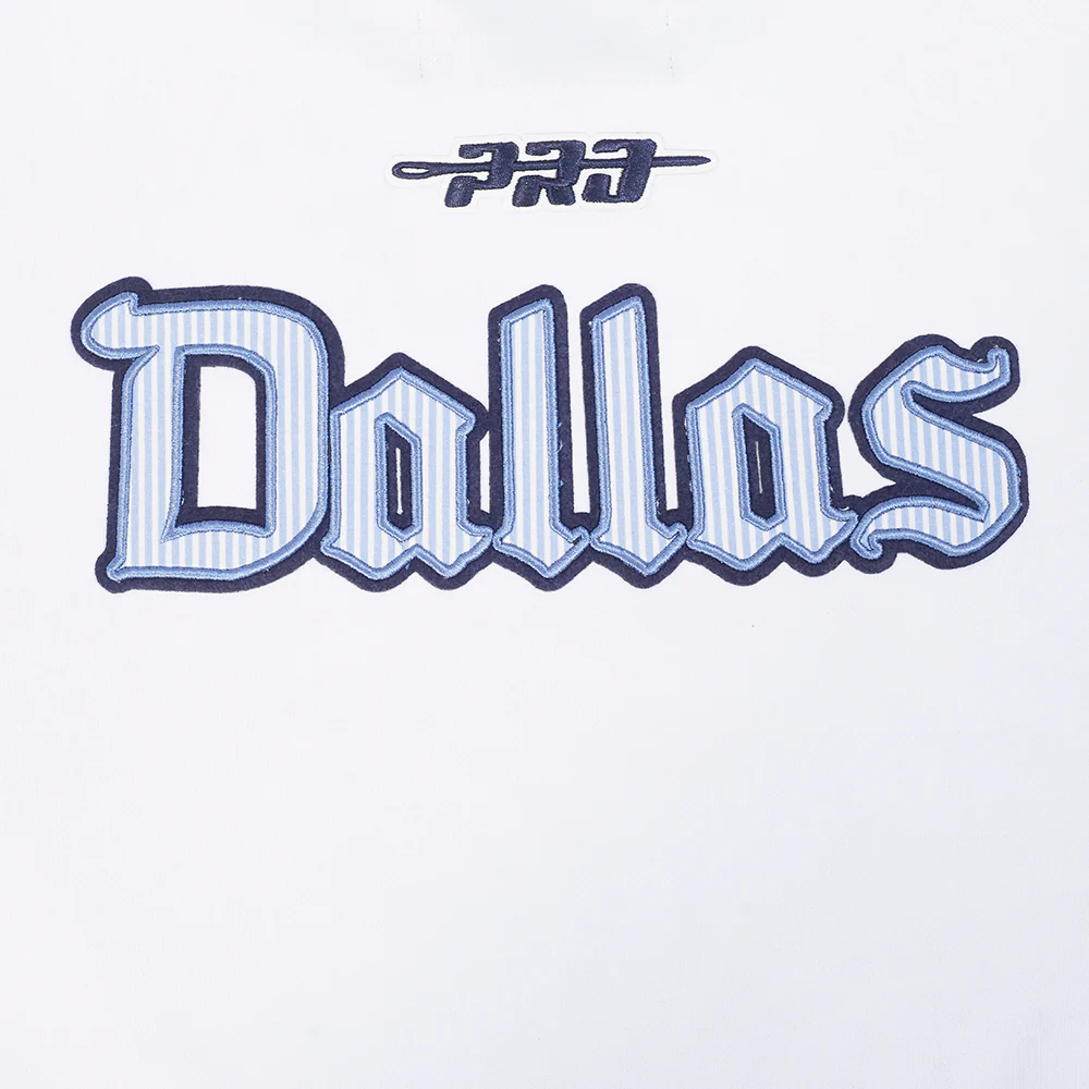 NFL DALLAS COWBOYS COUNTRY CLUB MEN'S DROP SHOULDER FLEECE CREWNECK (WHITE) - Image 8