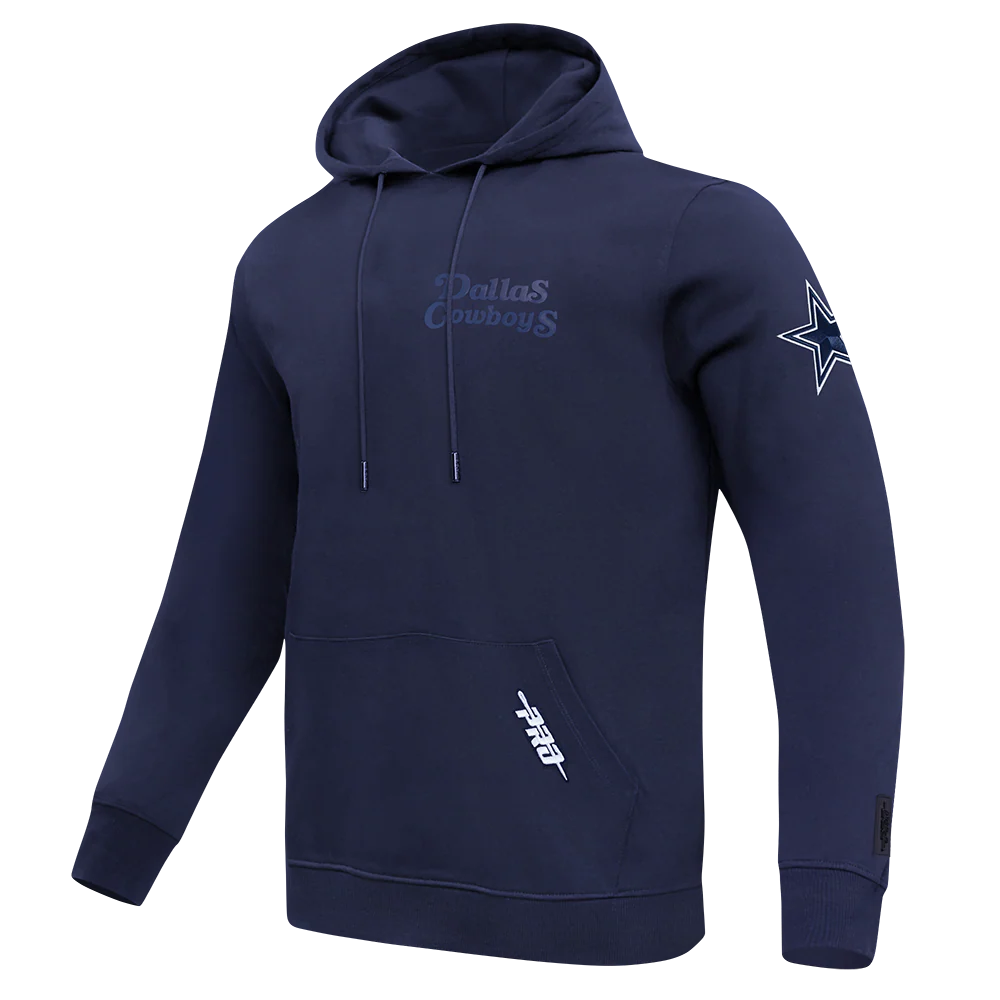 NFL DALLAS COWBOYS SOUVENIR MEN'S FLEECE PULLOVER HOODIE (MIDNIGHT NAVY) - Image 2