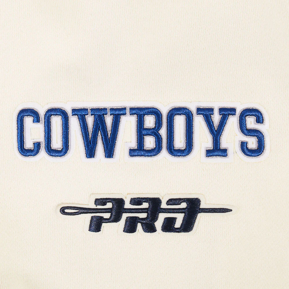 NFL DALLAS COWBOYS BEST OF MEN'S DROP SHOULDER FLC CREWNECK (EGGSHELL) - Image 6