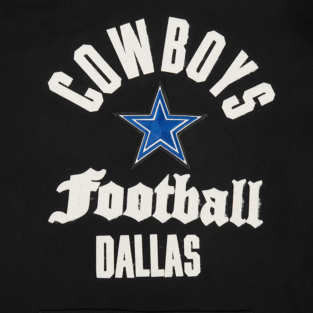 NFL DALLAS COWBOYS MODERN ORIGINALS MEN'S FLC PO HOODIE (BLACK) - Image 7