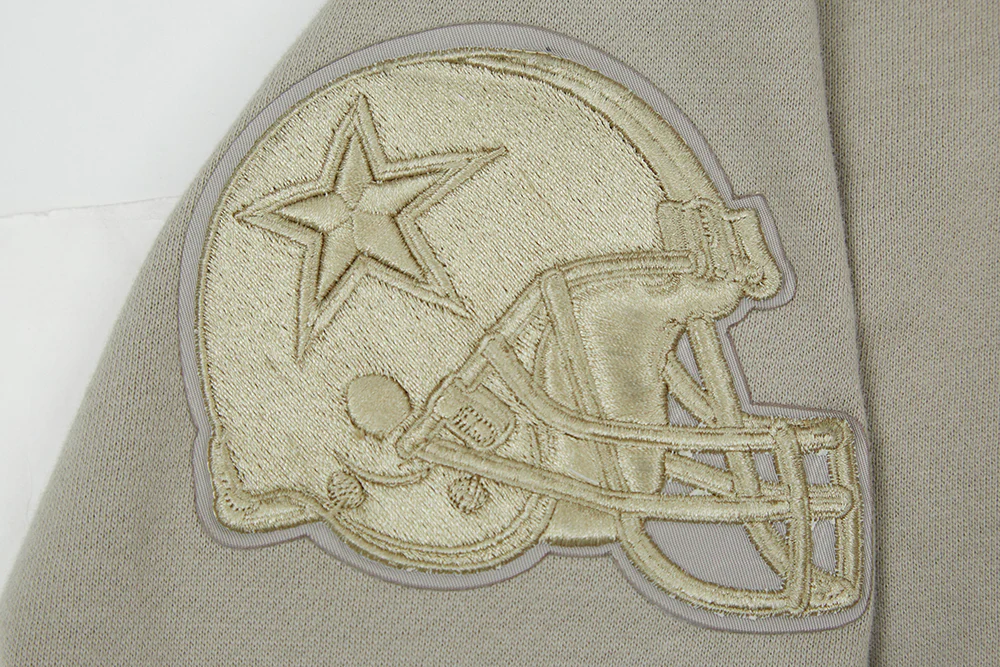 NFL DALLAS COWBOYS NEUTRAL DROP SHOULDER MEN'S CREWNECK (TAUPE) - Image 9
