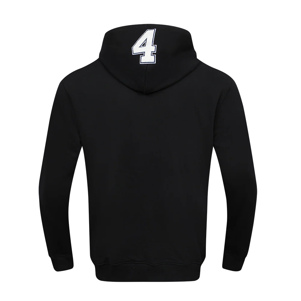 NFL DALLAS COWBOYS DAK PRESCOTT #4 REMIX AVATAR MEN'S FLEECE PULLOVER HOODIE (BLACK) - Image 3