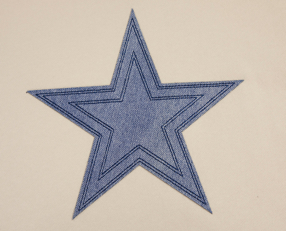 NFL DALLAS COWBOYS VARSITY BLUES MEN'S PULLOVER HOODIE (LINEN) - Image 5