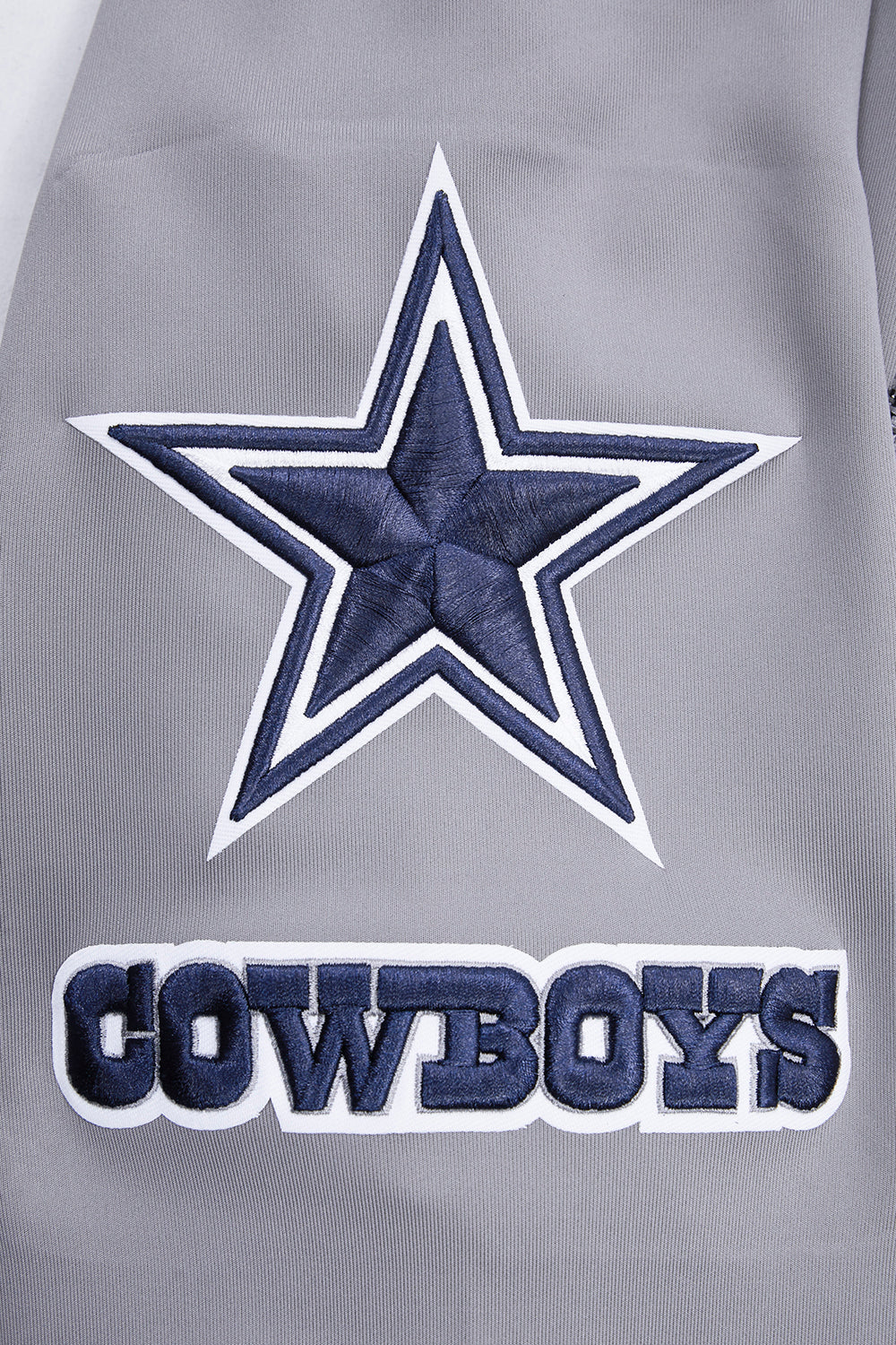 NFL DALLAS COWBOYS CLASSIC MEN'S TRACK JACKET (GRAY) - Image 5