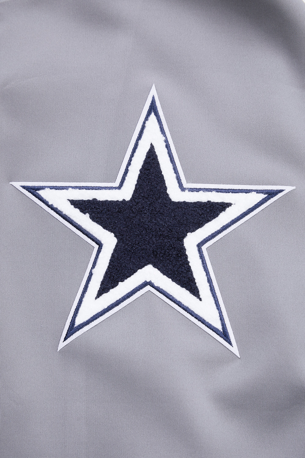 NFL DALLAS COWBOYS CLASSIC MEN'S TRACK JACKET (GRAY) - Image 6