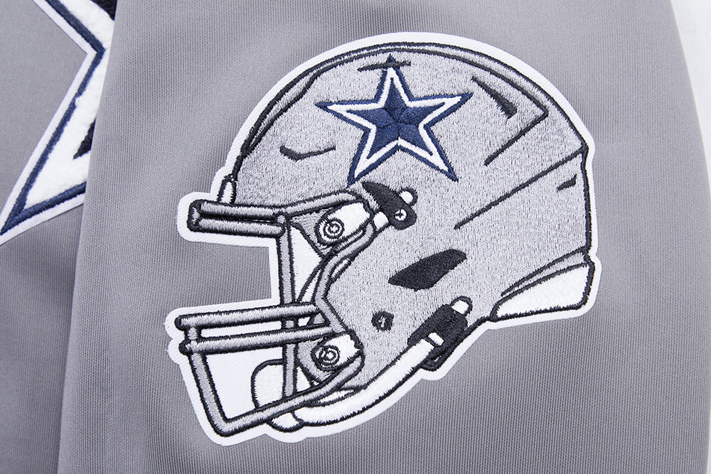 NFL DALLAS COWBOYS CLASSIC MEN'S TRACK JACKET (GRAY) - Image 7