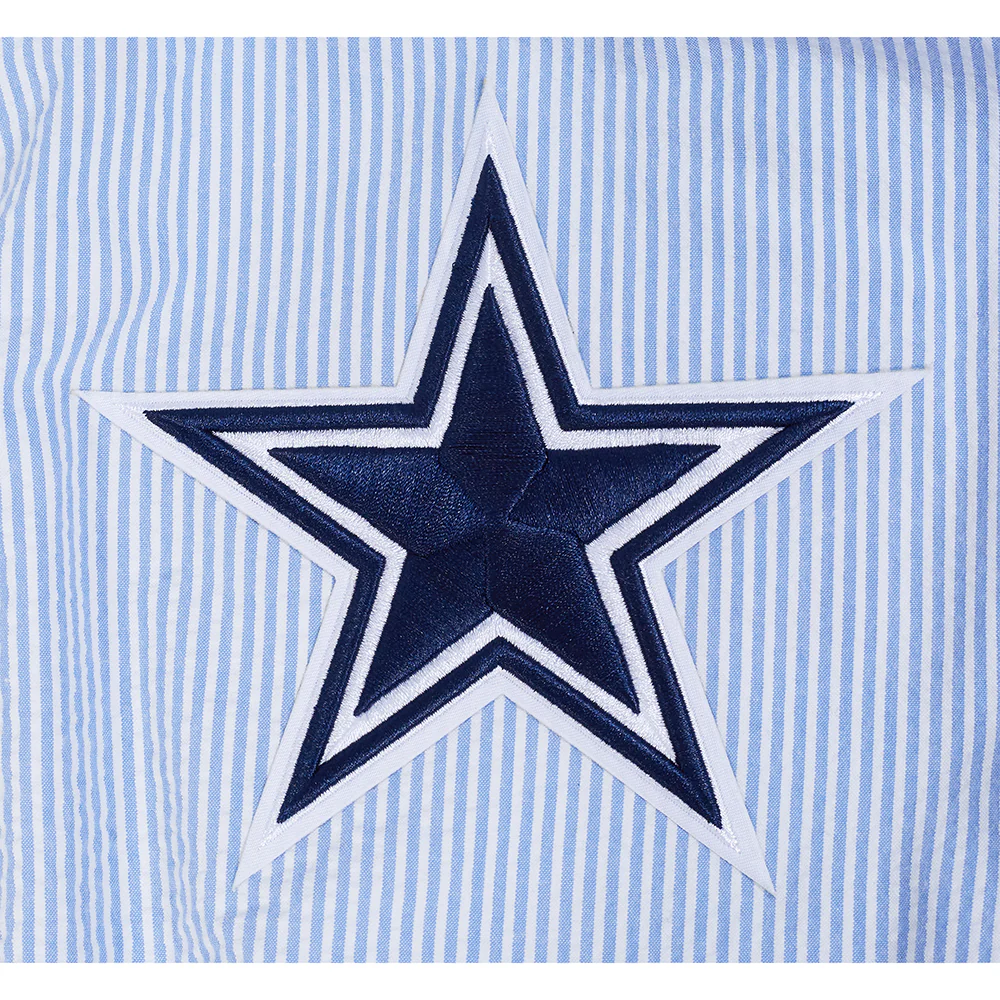 NFL DALLAS COWBOYS COUNTRY CLUB MEN'S SEERSUCKER JACKET (SEERSUCKER BLUE) - Image 14