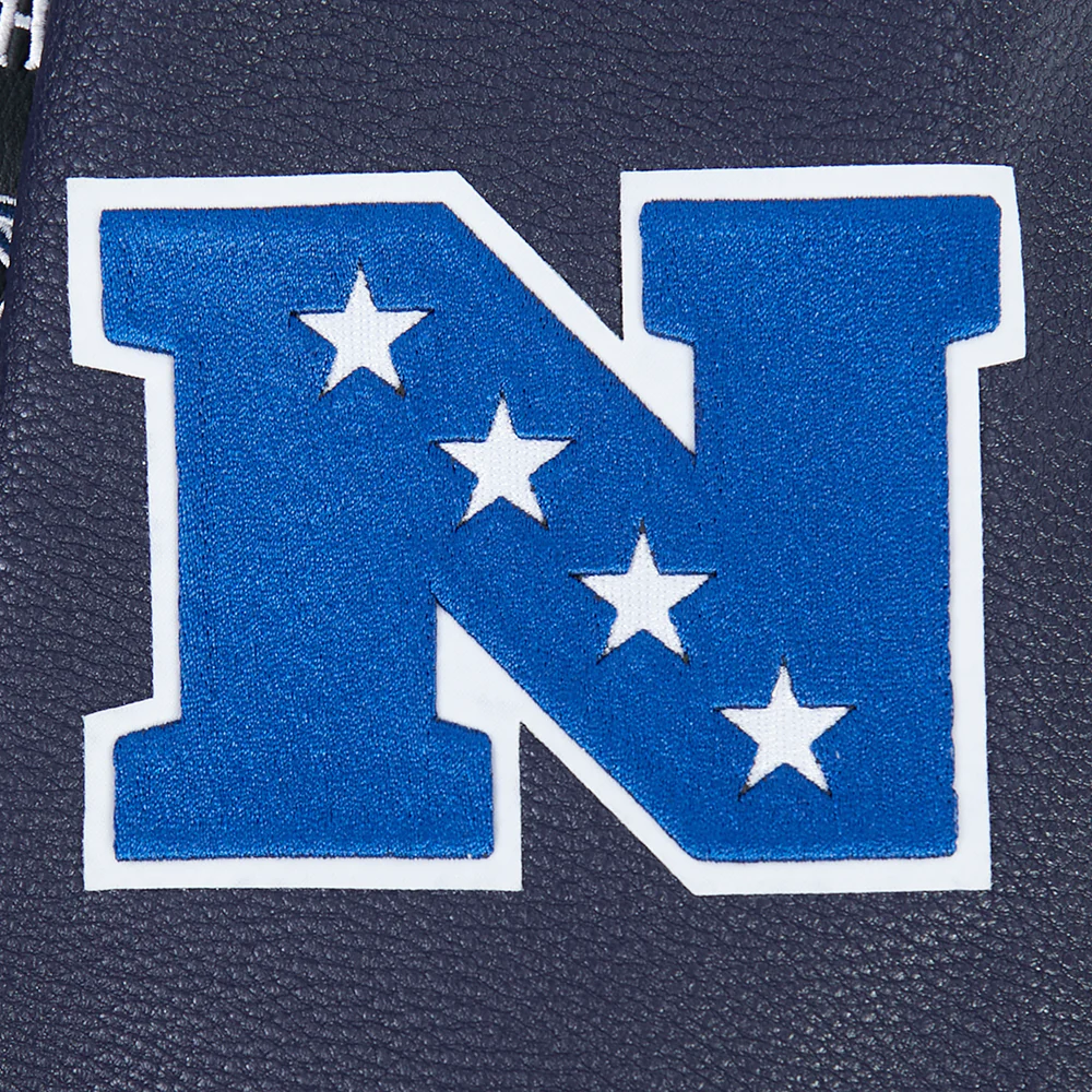 NFL DALLAS COWBOYS BORN FOR SPORT MEN'S WOOL VARSITY JACKET (MIDNIGHT NAVY) - Image 10