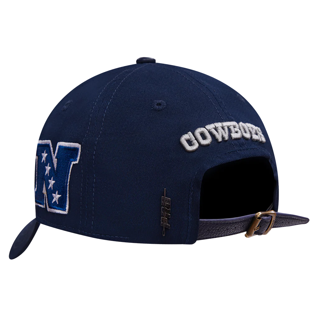 NFL DALLAS COWBOYS OLD ENGLISH MEN'S DAD HAT (MIDNIGHT NAVY) - Image 4