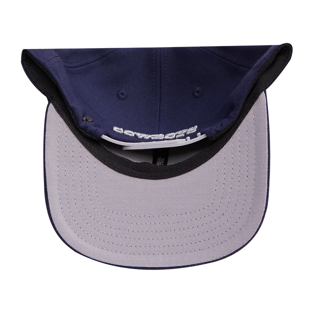 NFL DALLAS COWBOYS OLD ENGLISH UNISEX 6 PANEL SNAPBACK HAT (MIDNIGHT NAVY) - Image 7