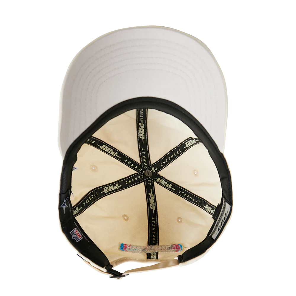 NFL DALLAS COWBOYS ECHO LOGO MEN'S DAD HAT (EGGSHELL) - Image 6