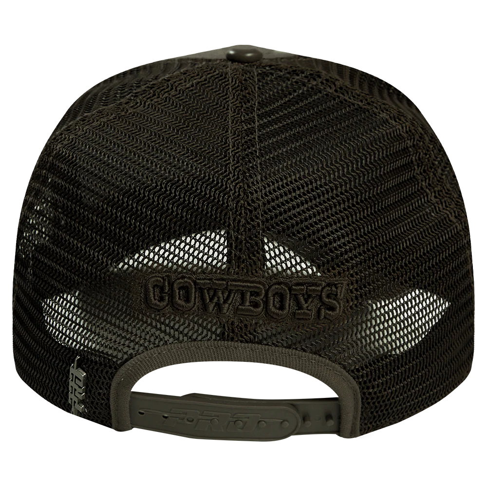 NFL DALLAS COWBOYS NEUTRAL PINCH FRONT TRUCKER HAT (DARK TAUPE) - Image 5