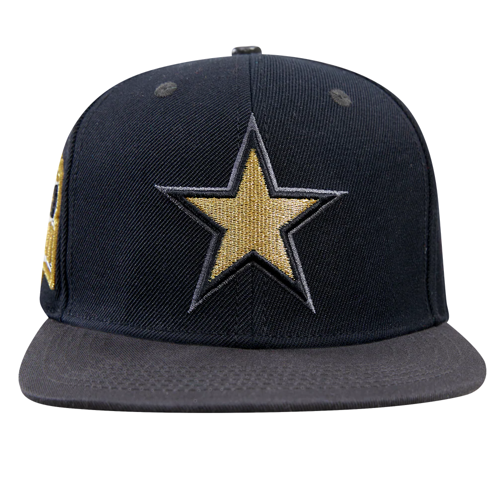 NFL DALLAS COWBOYS STIVALI 2 TONE WOOL SNAPBACK HAT (BLACK/GRAY)
