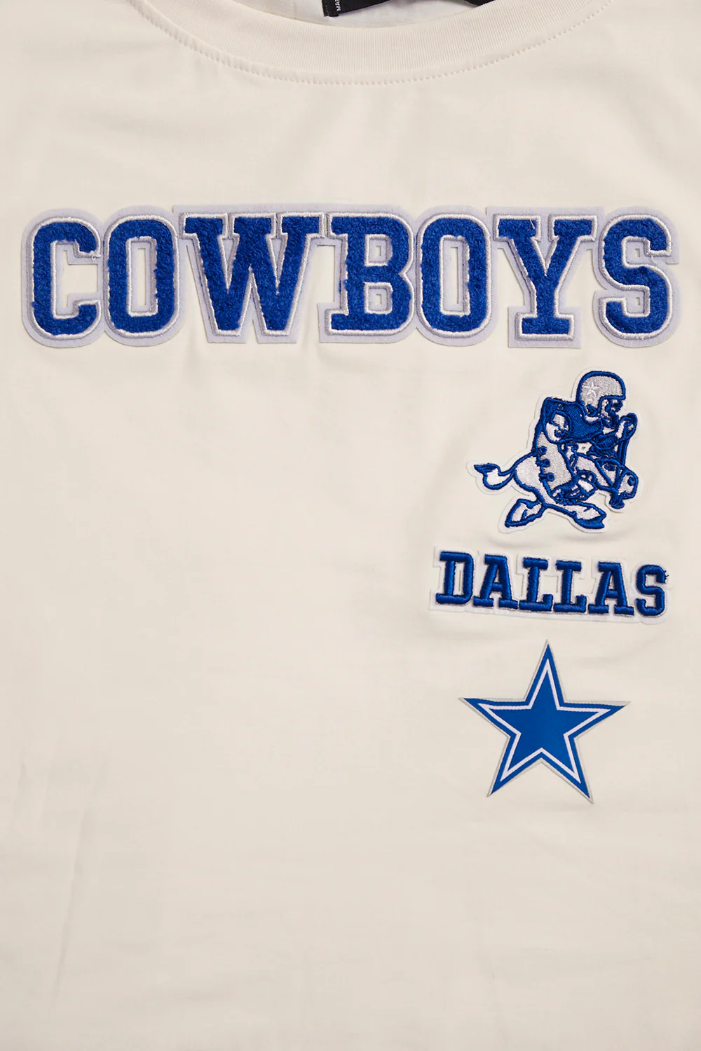 NFL DALLAS COWBOYS RETRO CLASSIC WOMEN'S BOXY TEE (EGGSHELL) - Image 5