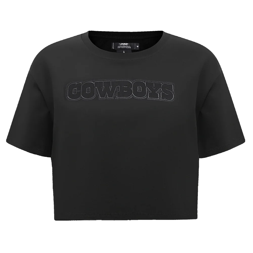 NFL DALLAS COWBOYS NEUTRAL WOMEN'S BOXY TEE (BLACK)